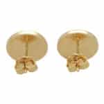 Vintage Bvlgari Signature Onyx Disc Earrings