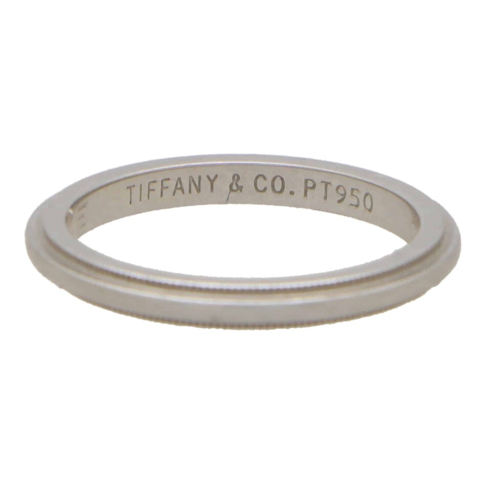 Vintage Tiffany & Co. 'Tiffany Together' Platinum Wedding Band