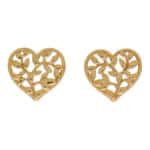 Vintage Palom Picasso Tiffany & Co. Olive Leaf Heart Earrings