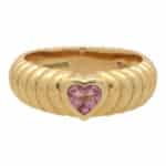 Vintage Tiffany & Co. Pink Tourmaline Heart Ring