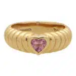 Vintage Tiffany & Co. Pink Tourmaline Heart Ring
