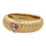 Vintage Tiffany & Co. Pink Tourmaline Heart Ring