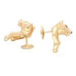 Vintage Cartier Emerald Eye Panther Earrings