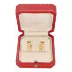 Vintage Cartier Emerald Eye Panther Earrings
