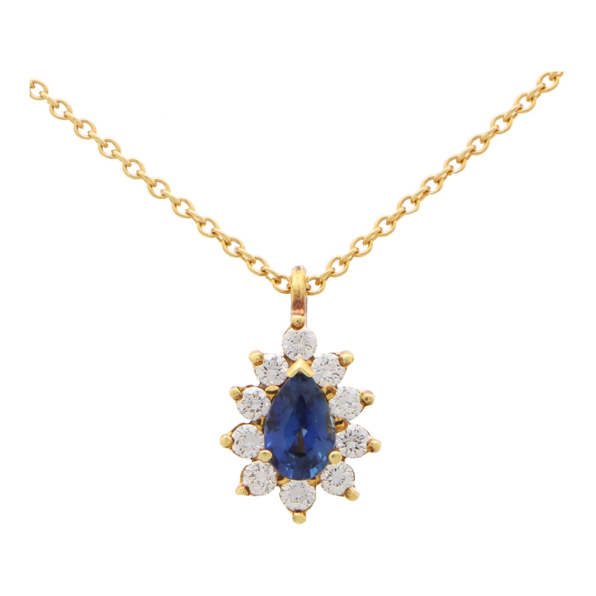 Top View Antique Sapphire Diamond Necklace Stock Photo, Picture and Royalty  Free Image. Image 117015563.