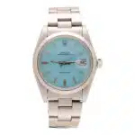 Vintage 1983/84 Rolex Oysterdate Custom Blue Watch