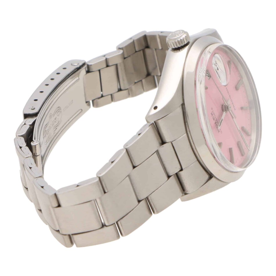 Vintage 1970 Rolex Oysterdate Custom Pink Watch