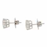 GIA Certified Asscher Cut Diamond Stud Earrings