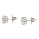 GIA Certified Asscher Cut Diamond Stud Earrings