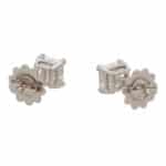 GIA Certified Asscher Cut Diamond Stud Earrings