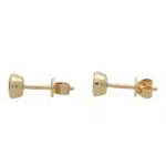 Round Cut 0.31ct Emerald Stud Earrings