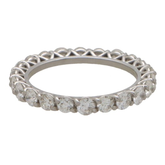 Diamond Full Eternity Ring in White Gold