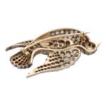 Victorian Old Cut Diamond Bird Brooch