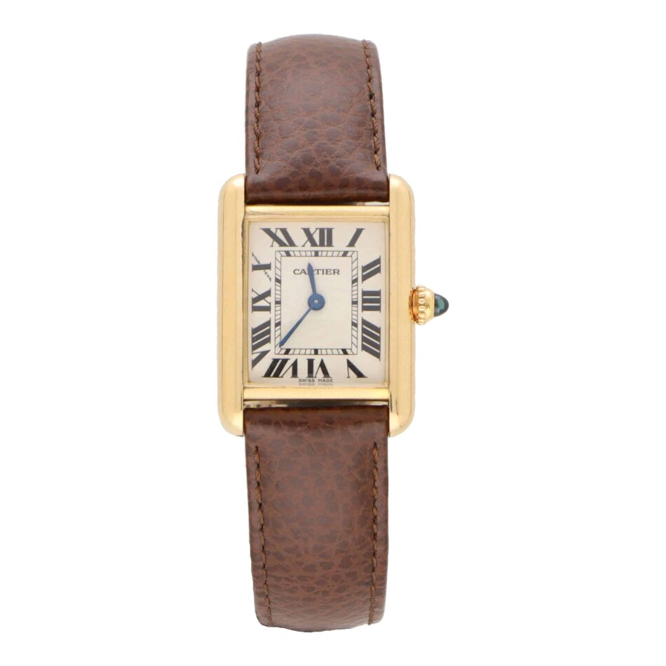 Vintage Cartier Tank Louis 2442 Watch in Yellow Gold