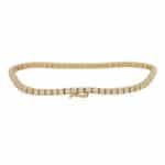 Contemporary 2.00ct Diamond Yellow Gold Line Bracelet