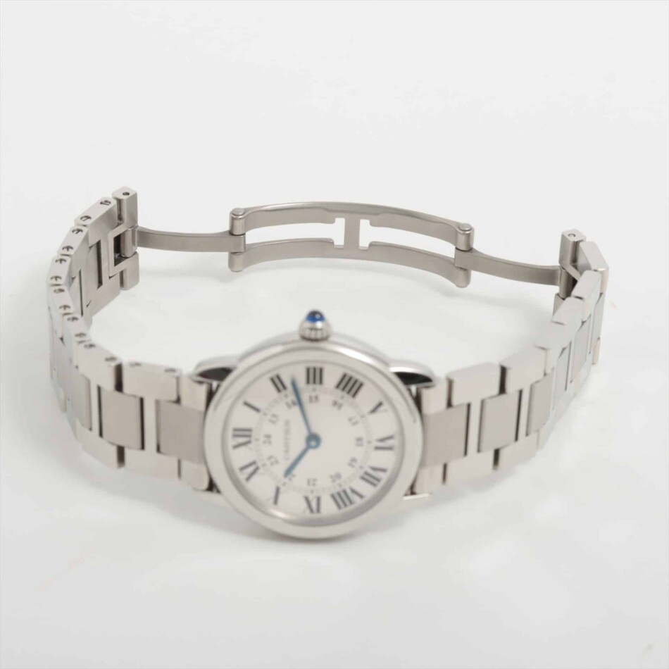 Vintage Cartier Ronde Solo 29-millimetre Steel Watch