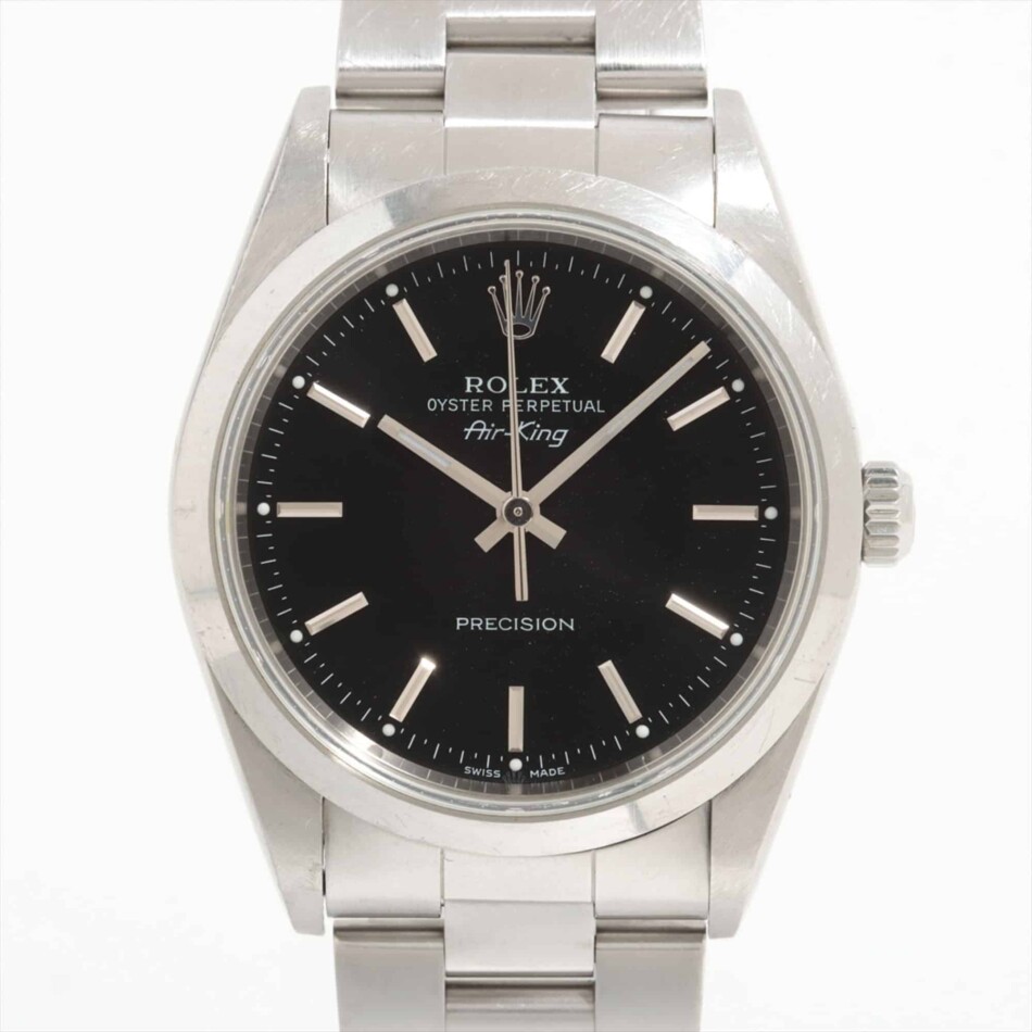 Vintage 2000 Black Dial Rolex Oyster Perpetual Air King Watch