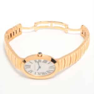 Vintage 2009 Cartier Baignoire Soild Yellow Gold Watch