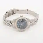 Vintage 1990 Blue Dial 26mm Rolex Datejust Watch