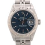 Vintage 1990 Blue Dial 26mm Rolex Datejust Watch Vintage 1990 Blue Dial 26mm Rolex Datejust Watch
