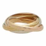 Vintage Cartier Small Model Trinity Ring, Size 52