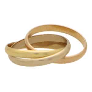 Vintage Cartier Small Model Trinity Ring, Size 53