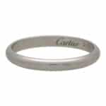 Vintage Cartier Platinum Wedding Band size 55