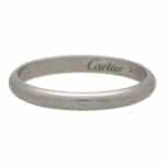 Vintage Cartier Platinum Wedding Band