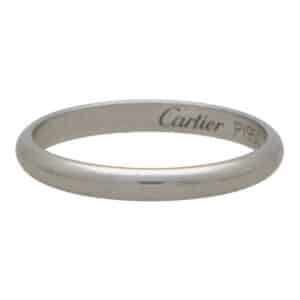 Vintage Cartier Platinum Wedding Band