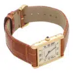 Vintage 1990's Yellow Gold Cartier Tank Louis Wristwatch