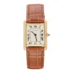 Vintage 1990's Yellow Gold Cartier Tank Louis Wristwatch