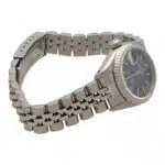 Vintage 1990 Blue Dial 26mm Rolex Datejust Watch
