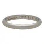 Vintage Cartier Platinum Wedding Band size 55