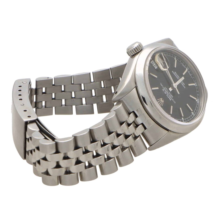 Vintage 1987 Black Dial 31mm Rolex Datejust Watch