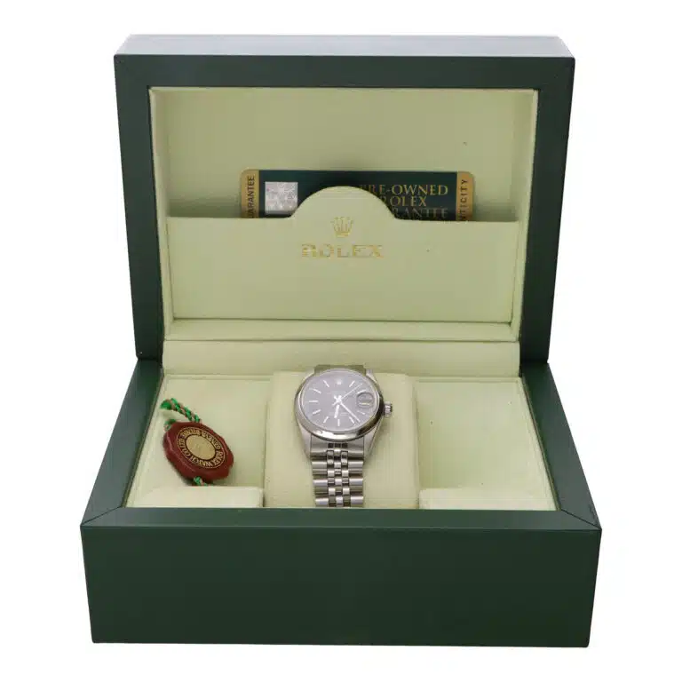 Vintage 1987 Black Dial 31mm Rolex Datejust Watch