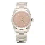 Vintage 1991 Pink Dial Rolex Oyster Perpetual Watch