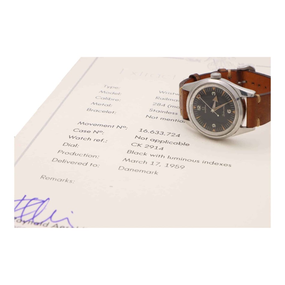 Vintage 1959 Omega Railmaster Watch