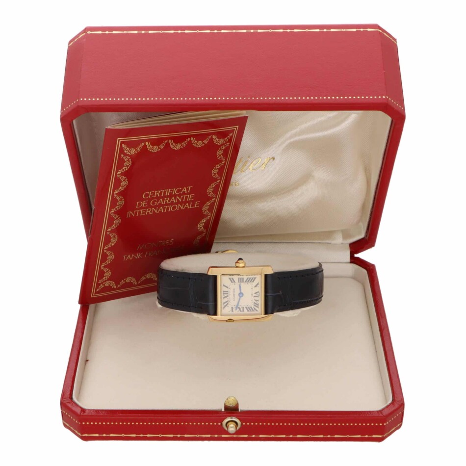 Vintage Cartier Tank Francaise 18k Yellow Gold Watch
