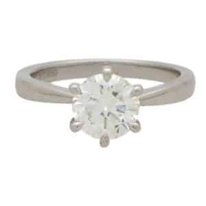 Contemporary GIA Certified 1.54ct Diamond Solitaire Ring