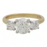GIA Certified Diamond Three Stone Ring