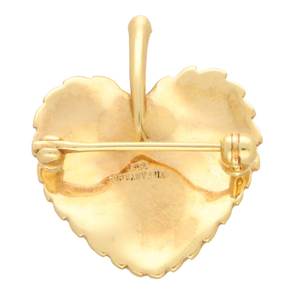 Vintage Tiffany & Co. 1980's Leaf Brooch