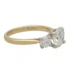 GIA Certified Diamond Three Stone Ring