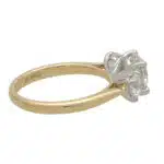 GIA Certified Diamond Three Stone Ring