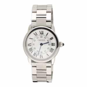 Vintage Cartier Ronde Solo 29-millimetre Steel Watch