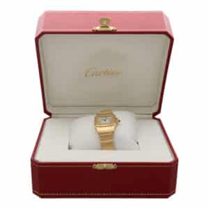 Vintage 24mm Cartier Santos Watch in 18k Yellow Gold