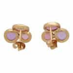 Vintage Pink and Purple Quartz Bubble Earrings