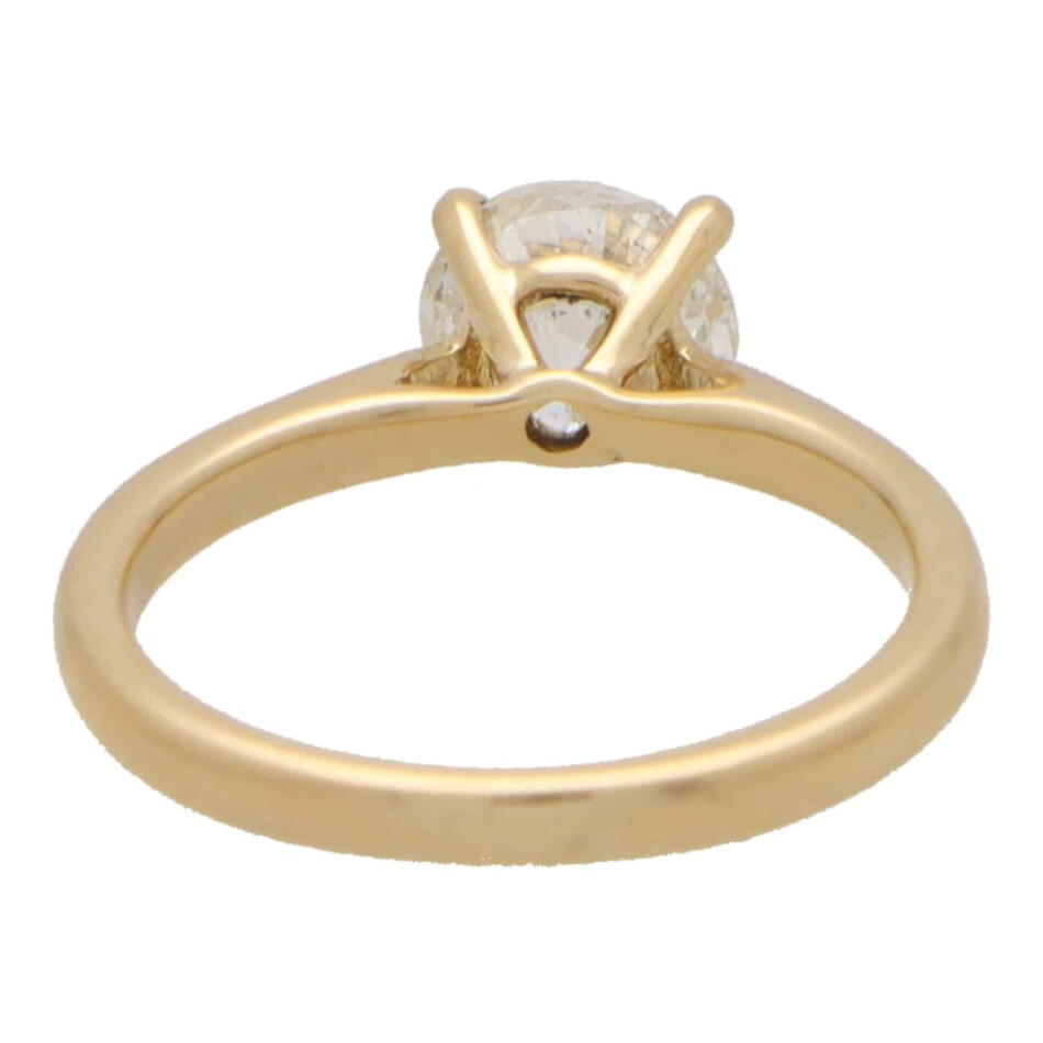 Vintage Old European Cut Diamond Solitaire Ring
