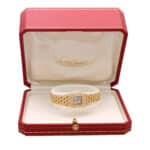 Vintage Cartier Yellow Gold Panthere Mini with Diamonds Watch