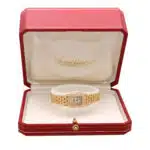 Vintage Cartier Yellow Gold Panthere Mini with Diamonds Watch