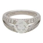 Vintage De Beers GIA Certified 'Anabel' Diamond Ring